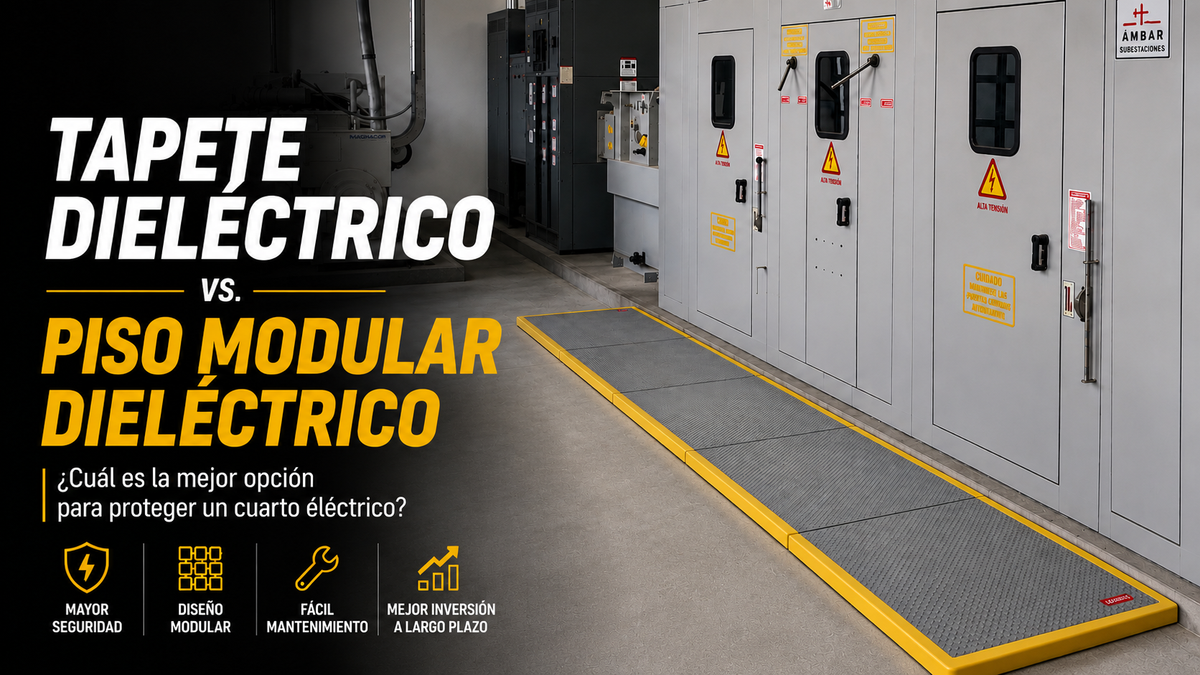 Tapete dieléctrico vs. Piso Modular Dieléctrico: ¿cuál conviene más para un cuarto eléctrico?